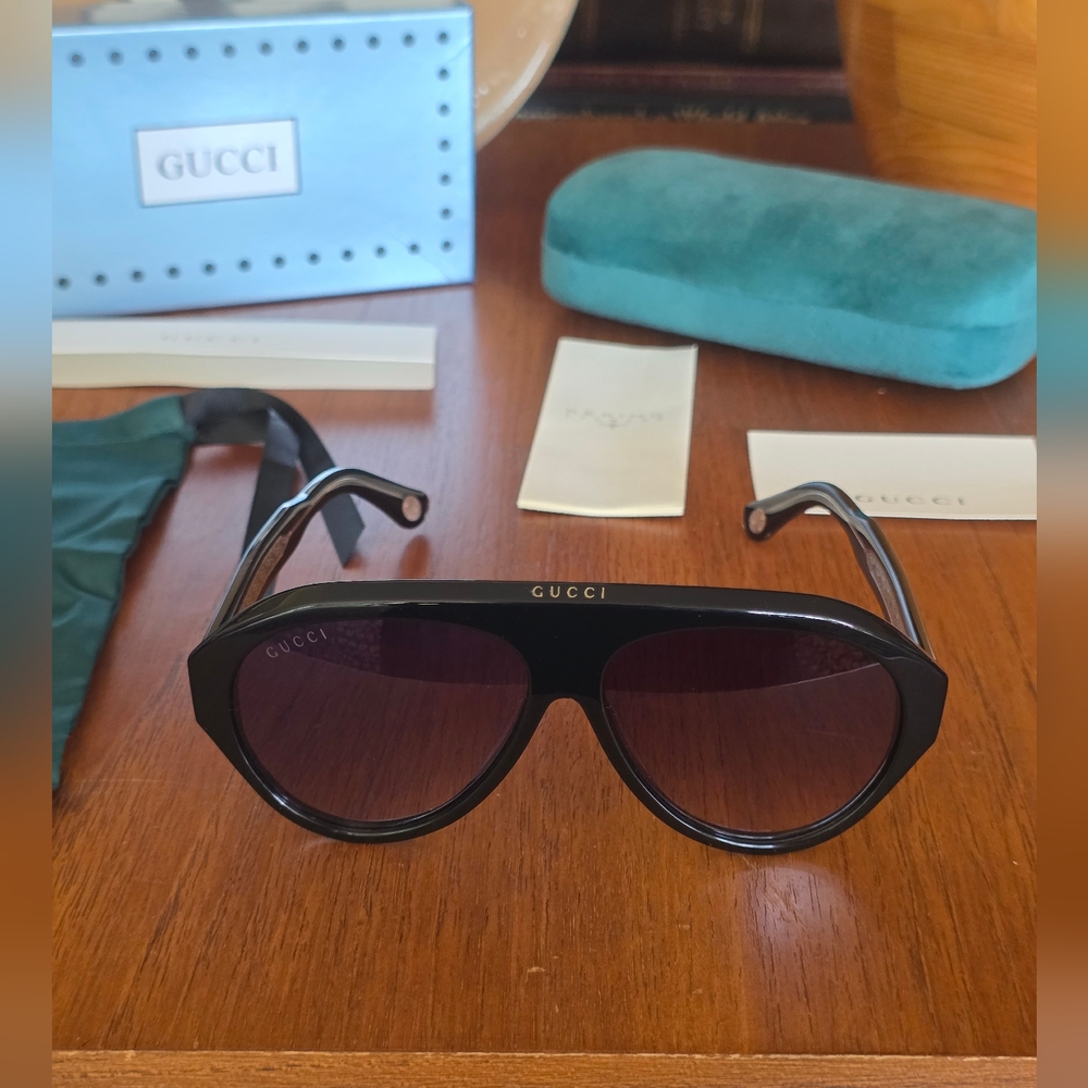 MADE IN ITALY GUCCI AVIATOR GG0479S SUNGLASSES - Picture 11 of 16